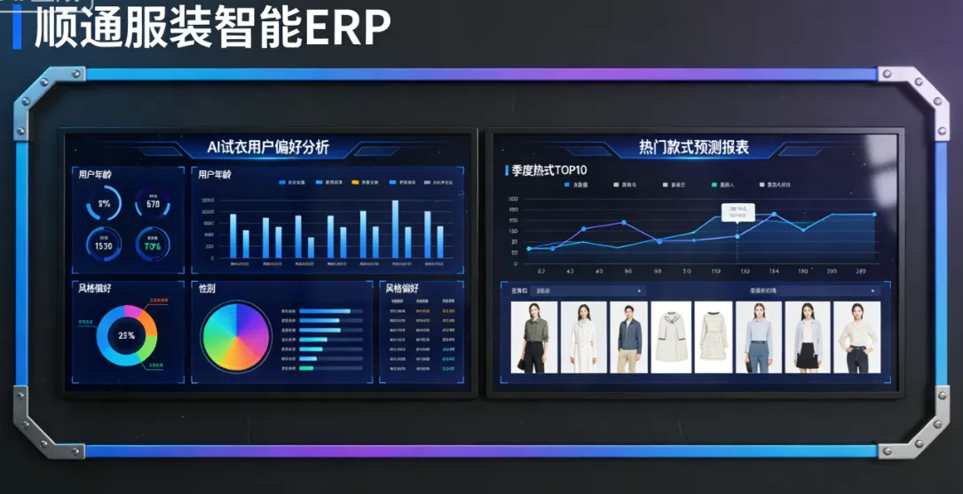 AI 试衣引爆消费端体验升级，服装企业如何借顺通服装智能 ERP 高效承接新机遇？