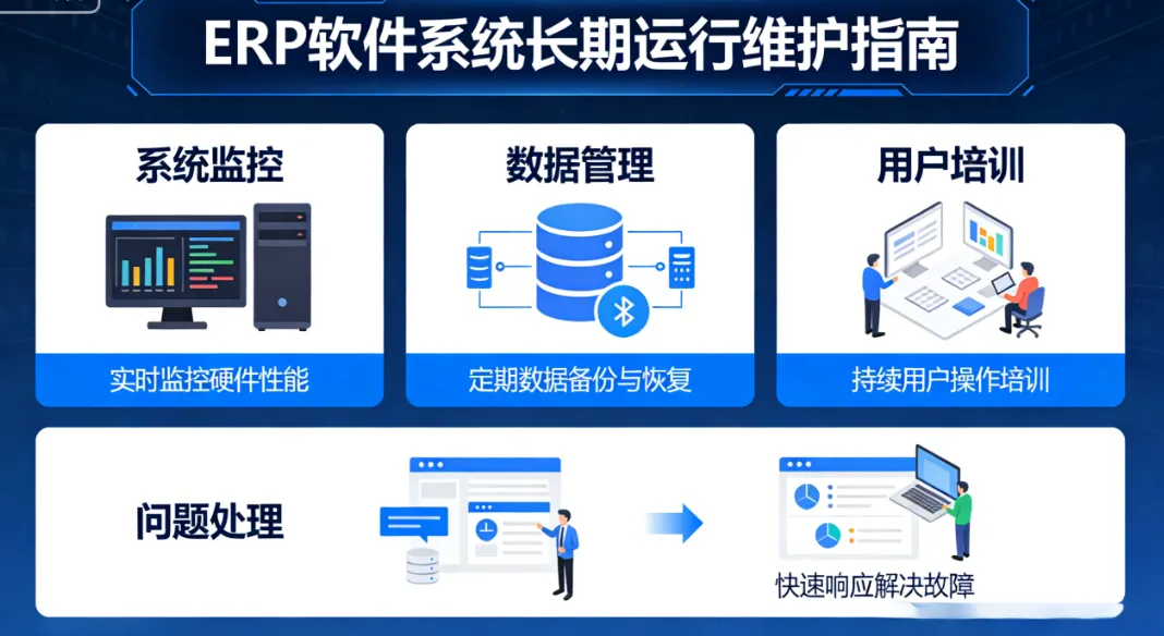 ERP软件系统成功上线后如何保持长期运行