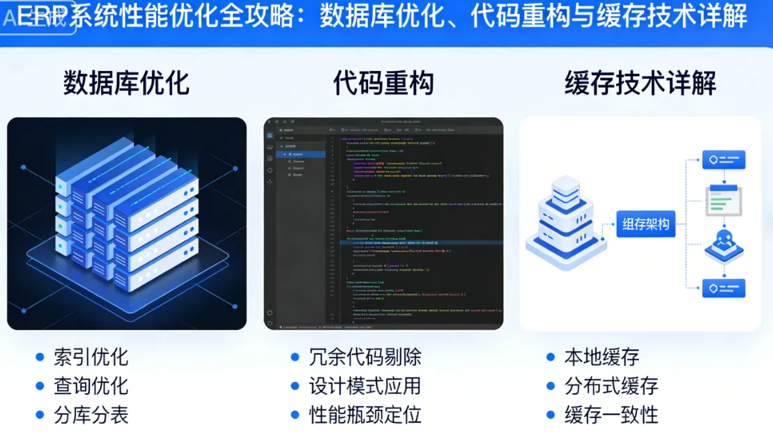 ERP系统性能优化全攻略：数据库优化、代码重构与缓存技术详解