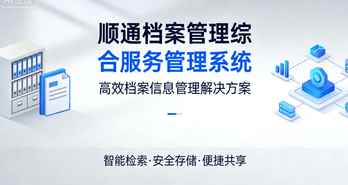 顺通档案管理综合服务管理系统 - 高效档案信息管理解决方案