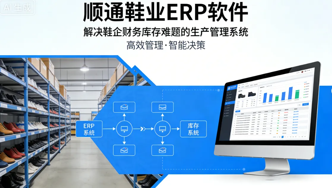 顺通鞋业ERP软件-解决鞋企财务库存难题的生产管理系统