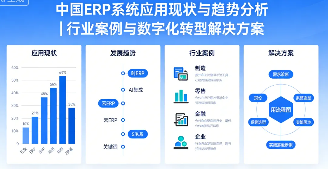 中国ERP系统应用现状与趋势分析 | 行业案例与数字化转型解决方案