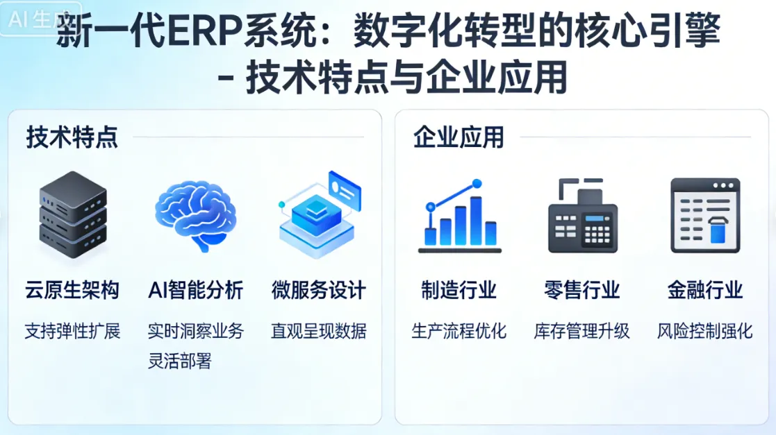 新一代ERP系统：数字化转型的核心引擎 - 技术特点与企业应用