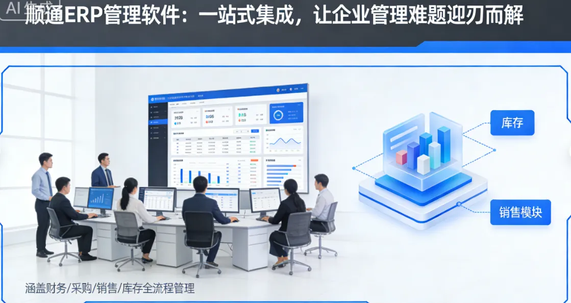 顺通 ERP 管理软件：一站式集成，让企业管理难题迎刃而解