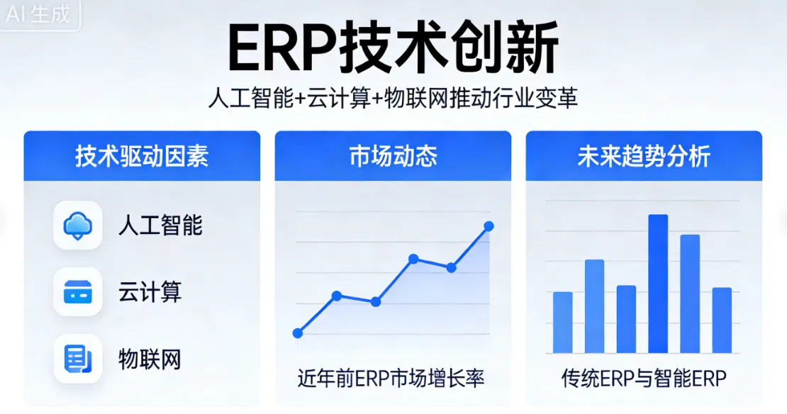 ERP技术创新 | 人工智能+云计算+物联网推动行业变革 - 市场动态与未来趋势分析
