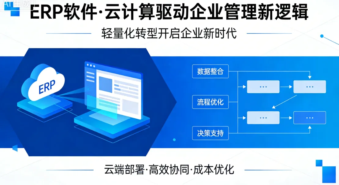 ERP 软件、通过云计算为企业重构管理逻辑、引领企业轻量化转型迎来新时代