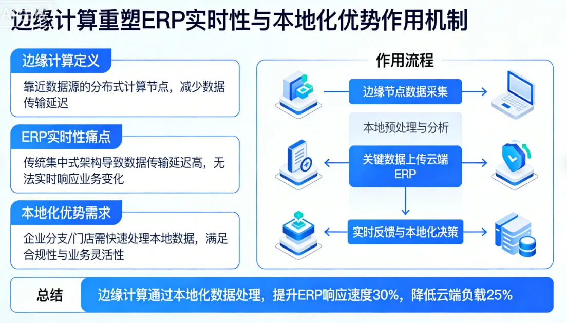 边缘计算在重塑 ERP 实时性与本地化优势中的作用机制探究