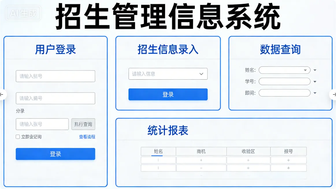 招生管理信息系统