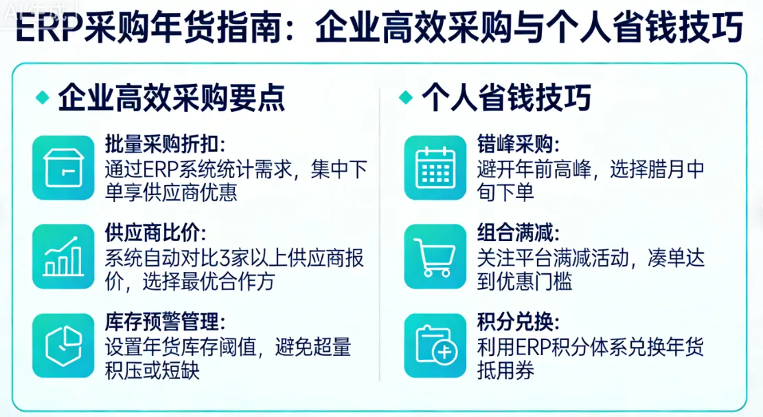 ERP采购年货指南：企业高效采购与个人省钱技巧