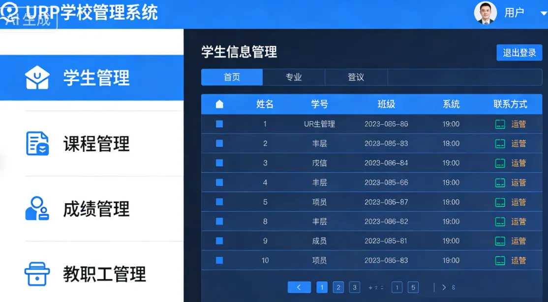 URP学校管理系统