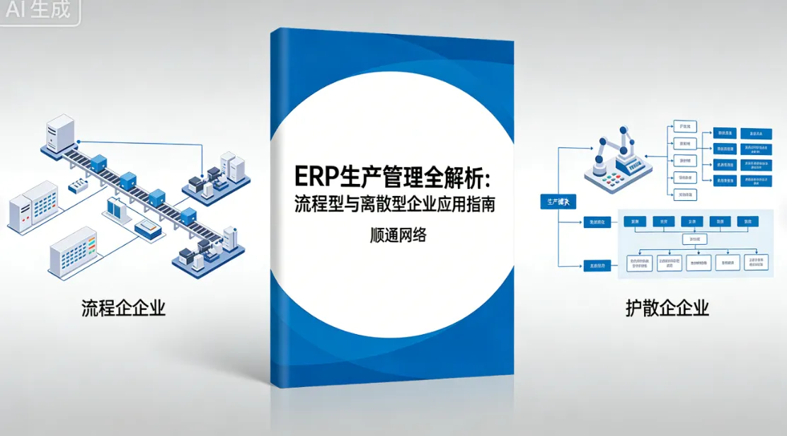 ERP生产管理全解析：流程型与离散型企业应用指南 | 顺通网络