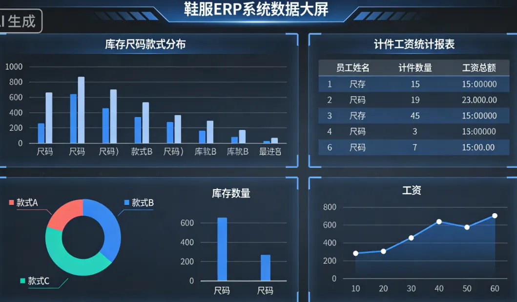 服装厂扫码库存 ERP - 解决尺码款式盘点难题_计件工资精准核算