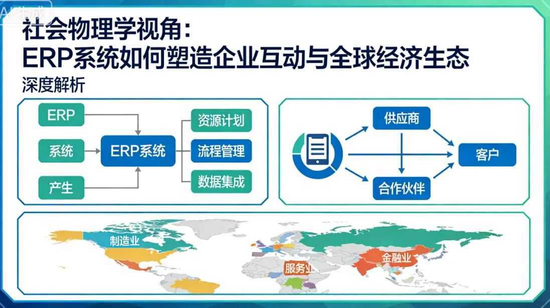 社会物理学视角：ERP系统如何塑造企业互动与全球经济生态 | 深度解析