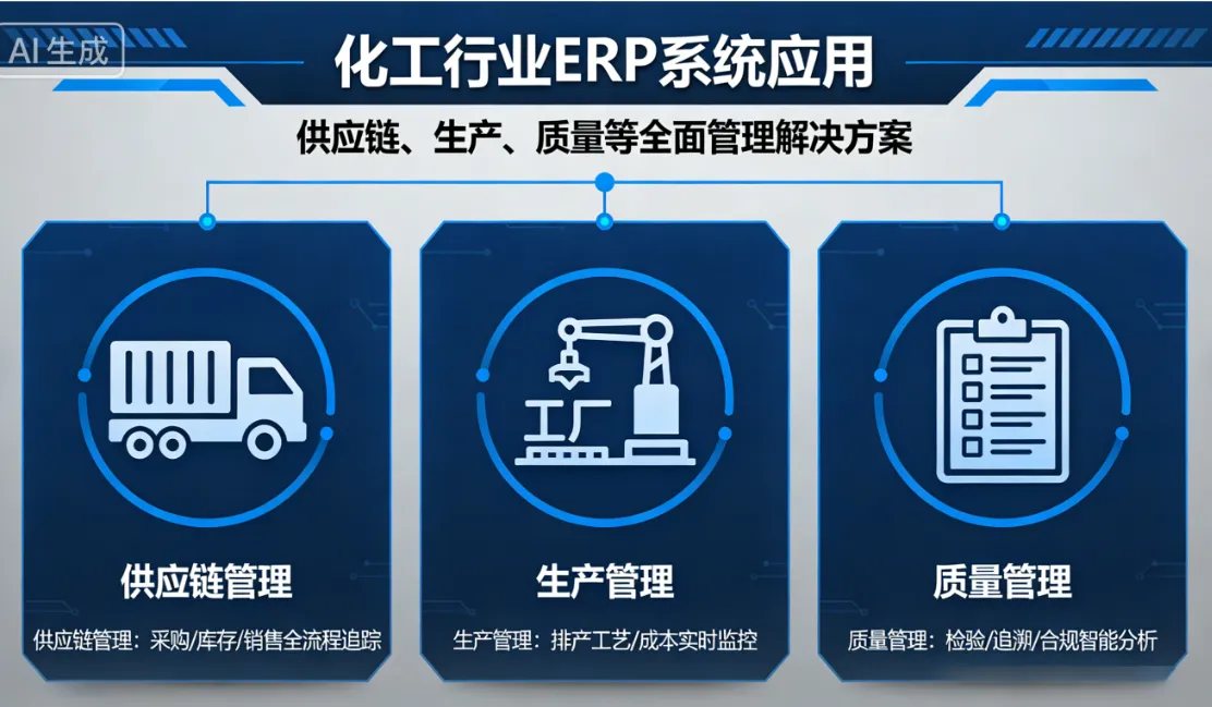化工行业ERP系统应用：供应链、生产、质量等全面管理解决方案
