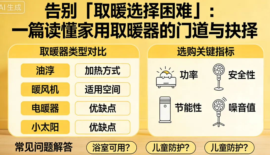 告别「取暖选择困难」：一篇读懂家用取暖器的门道与抉择