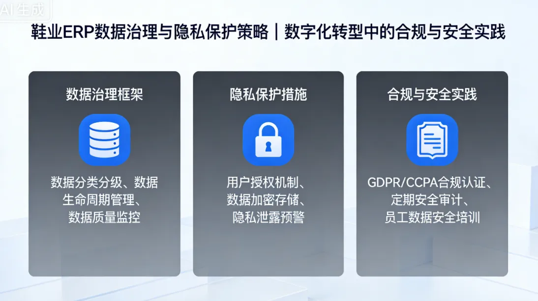 鞋业ERP数据治理与隐私保护策略 | 数字化转型中的合规与安全实践