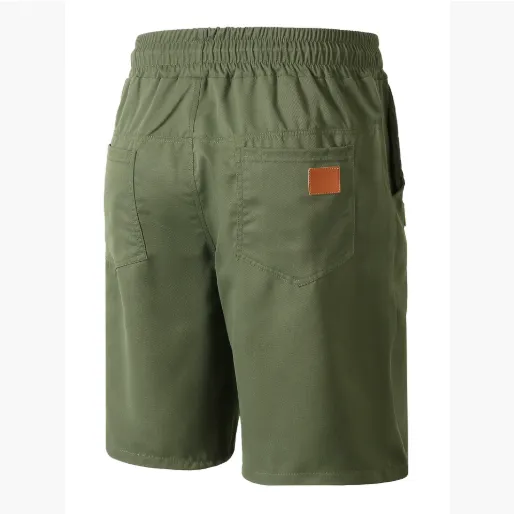 欧码跨境外贸欧美男士夏季运动休闲大码梭织布沙滩短裤男 短裤男