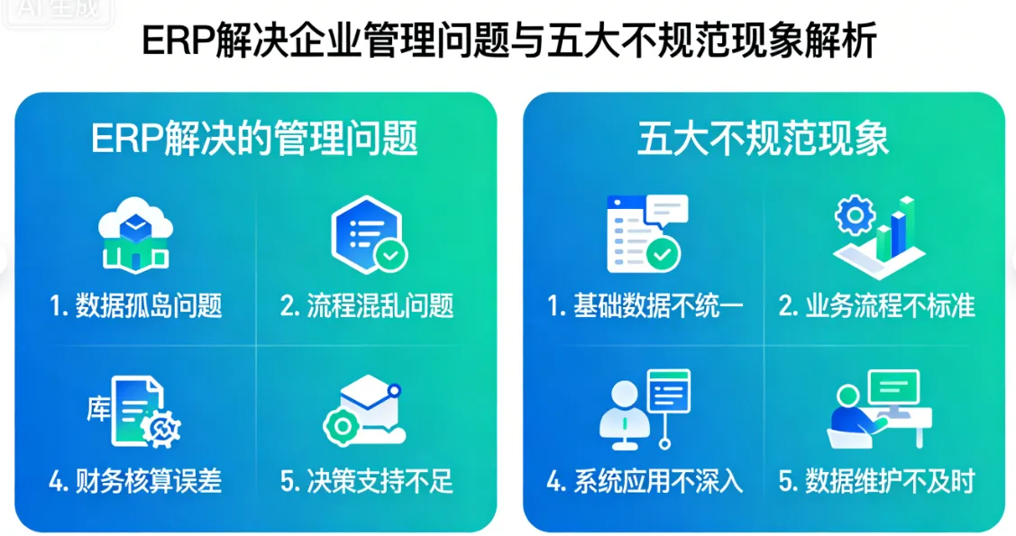 ERP解决企业哪些管理问题？五大不规范现象解析