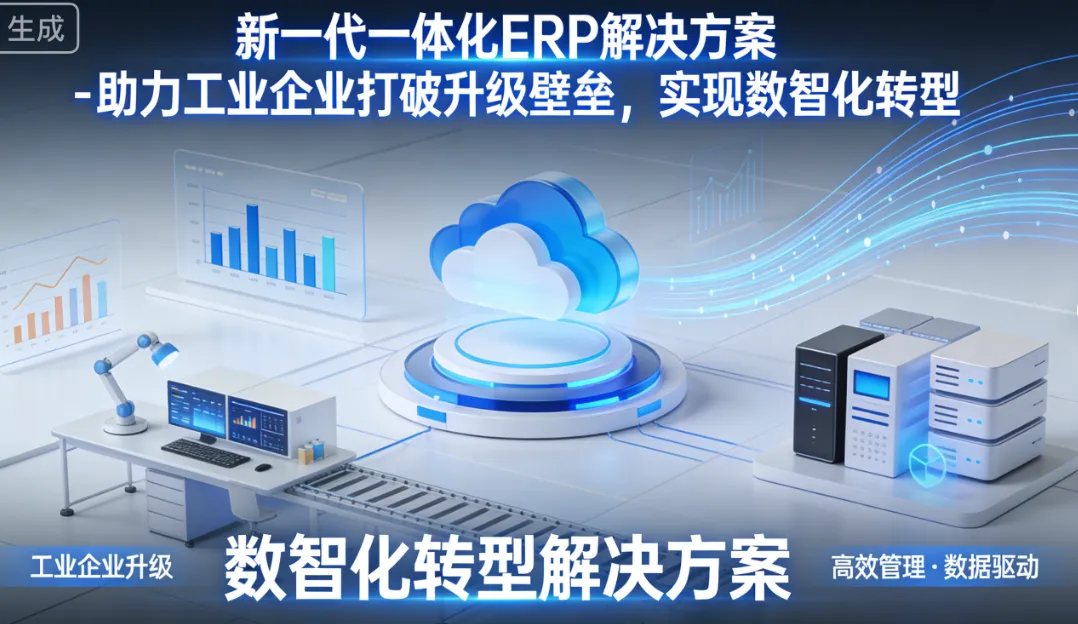 新一代一体化ERP解决方案 - 助力工业企业打破升级壁垒，实现数智化转型