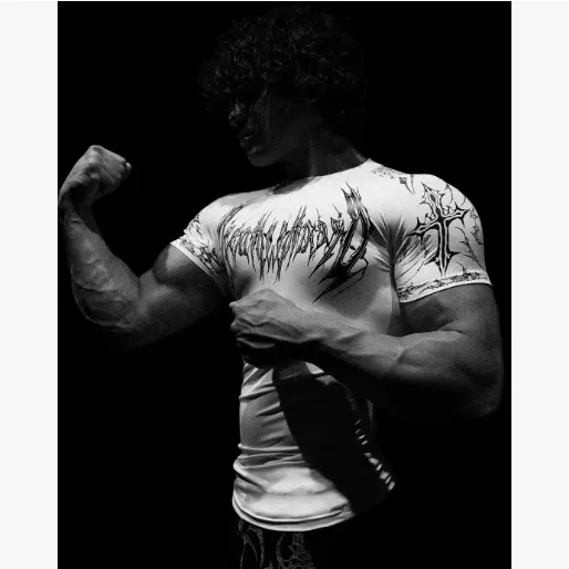 Breathedivinity 2025 男士健身衣 短袖运动健身速干紧身衣