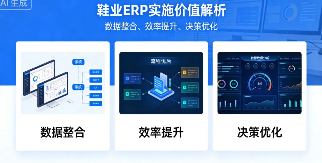 鞋业ERP实施价值解析 | 数据整合、效率提升、决策优化 - 顺通鞋业ERP