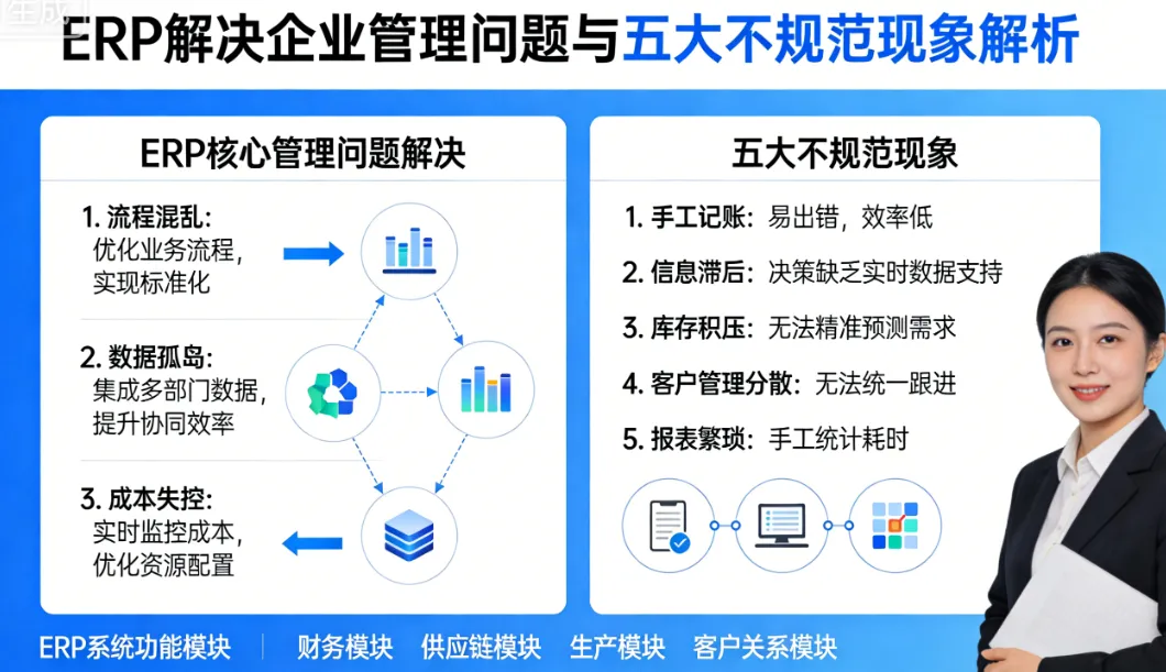ERP解决企业哪些管理问题？五大不规范现象解析