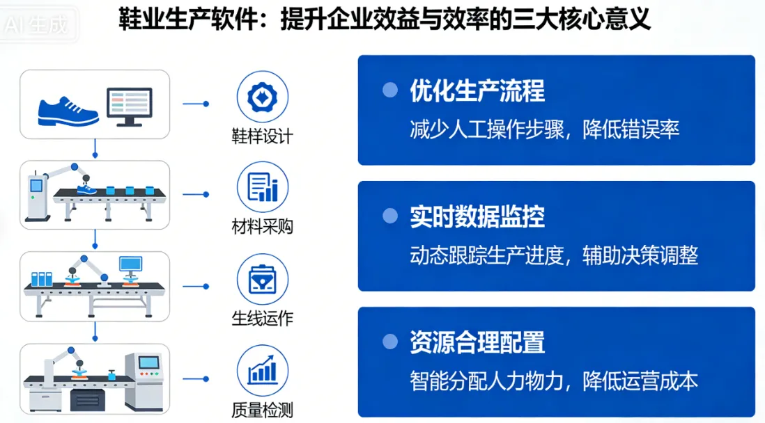 鞋业生产软件:提升企业效益与效率的三大核心意义