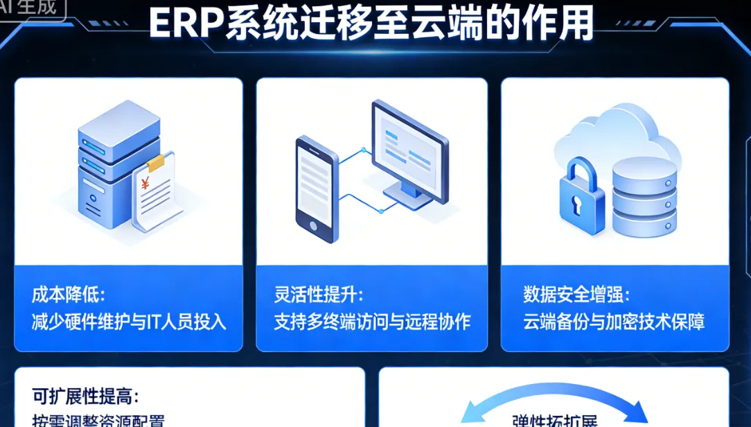 将ERP系统迁移至云端的作用有哪些？