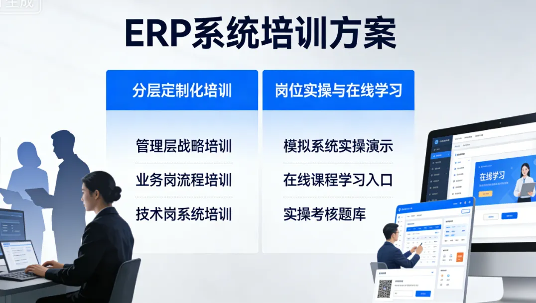 ERP系统培训方案 | 分层定制化培训 | 岗位实操与在线学习