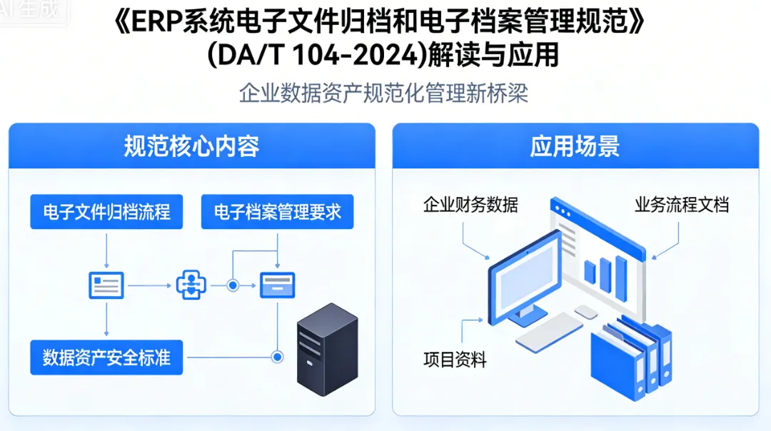 《ERP系统电子文件归档和电子档案管理规范》(DA/T 104-2024)解读与应用 - 企业数据资产规范化管理新桥梁