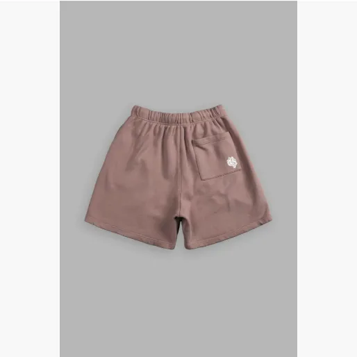 跨境250克毛圈棉男士休闲五分裤直筒透气吸汗运动短裤印花短裤男