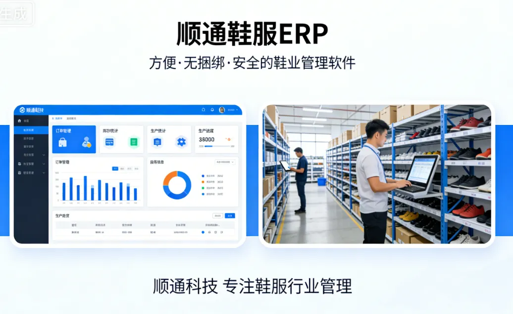 一款方便没有捆绑安全的鞋业管理软件-顺通鞋服ERP