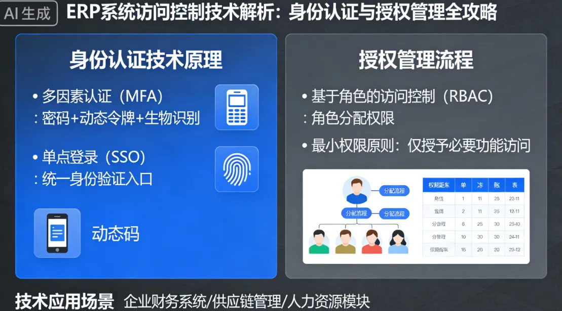 ERP系统访问控制技术解析：身份认证与授权管理全攻略