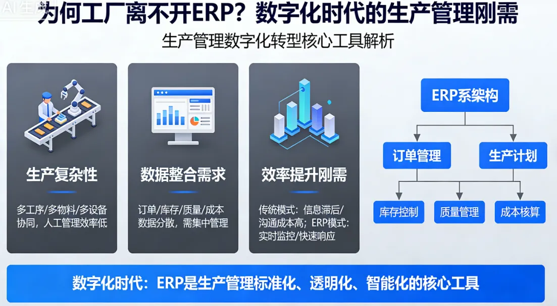 为何工厂离不开 ERP？数字化时代的生产管理刚需