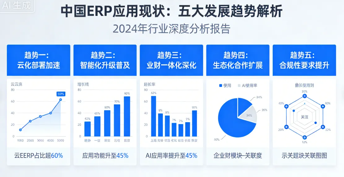 中国ERP应用现状：五大发展趋势解析