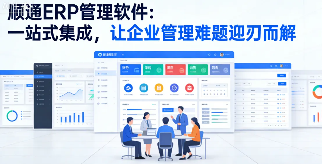 顺通 ERP 管理软件：一站式集成，让企业管理难题迎刃而解