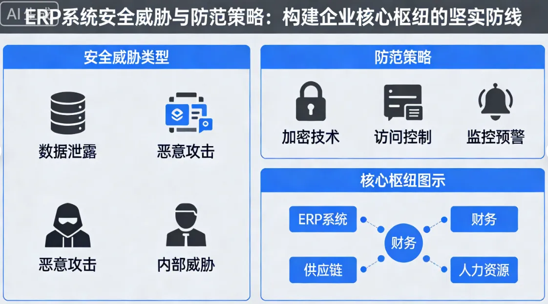 ERP系统安全威胁与防范策略：构建企业核心枢纽的坚实防线