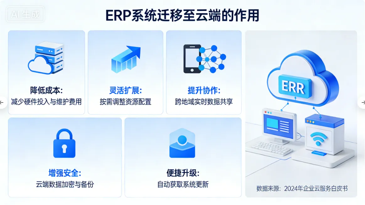 将ERP系统迁移至云端的作用有哪些？