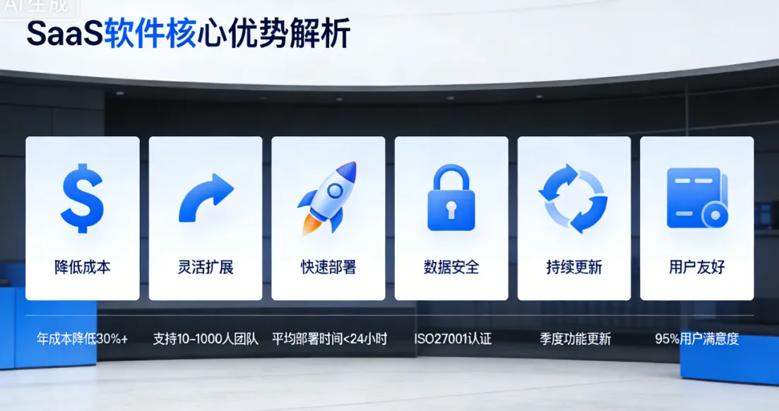 SaaS软件核心优势解析:降低成本、灵活扩展、快速部署等六大价值