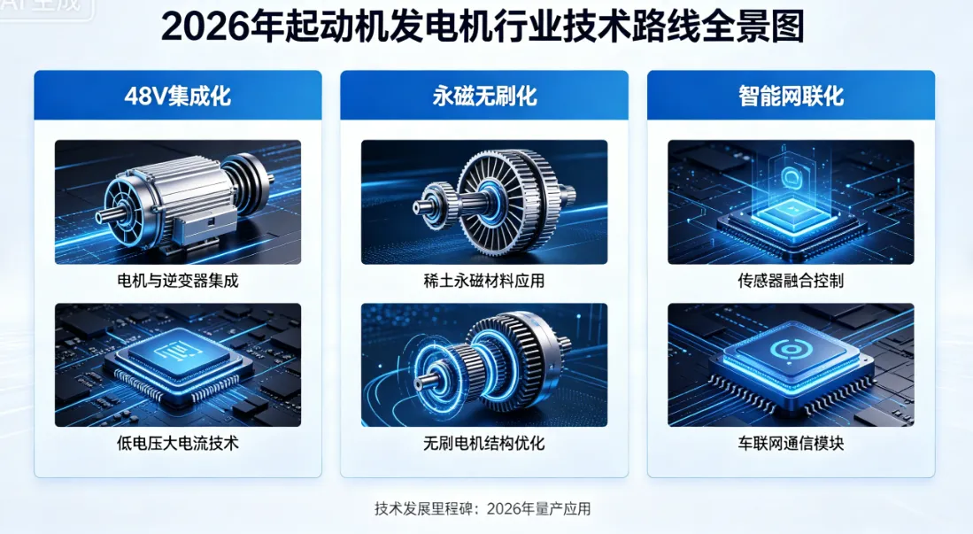 2026 Стартовый генератор Индустрия развития тенденции Интеграция высокого давления Интеллектуальное обновление