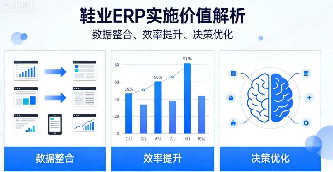 鞋业ERP实施价值解析 | 数据整合、效率提升、决策优化 - 顺通鞋业ERP