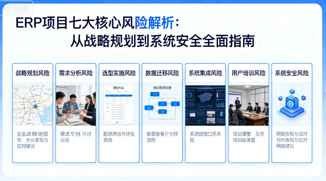 ERP项目七大核心风险解析：从战略规划到系统安全全面指南