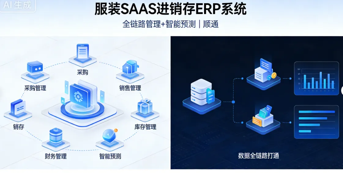 服装SAAS进销存ERP系统 - 全链路管理+智能预测 | 顺通