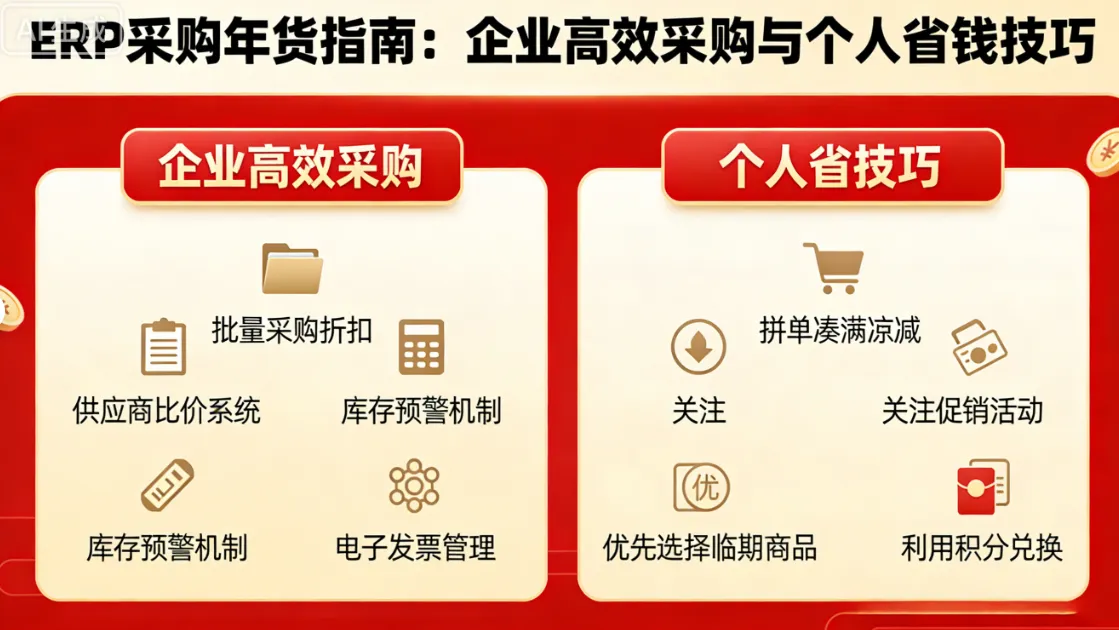 ERP采购年货指南：企业高效采购与个人省钱技巧