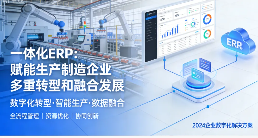 一体化ERP：赋能生产制造企业多重转型和融合发展