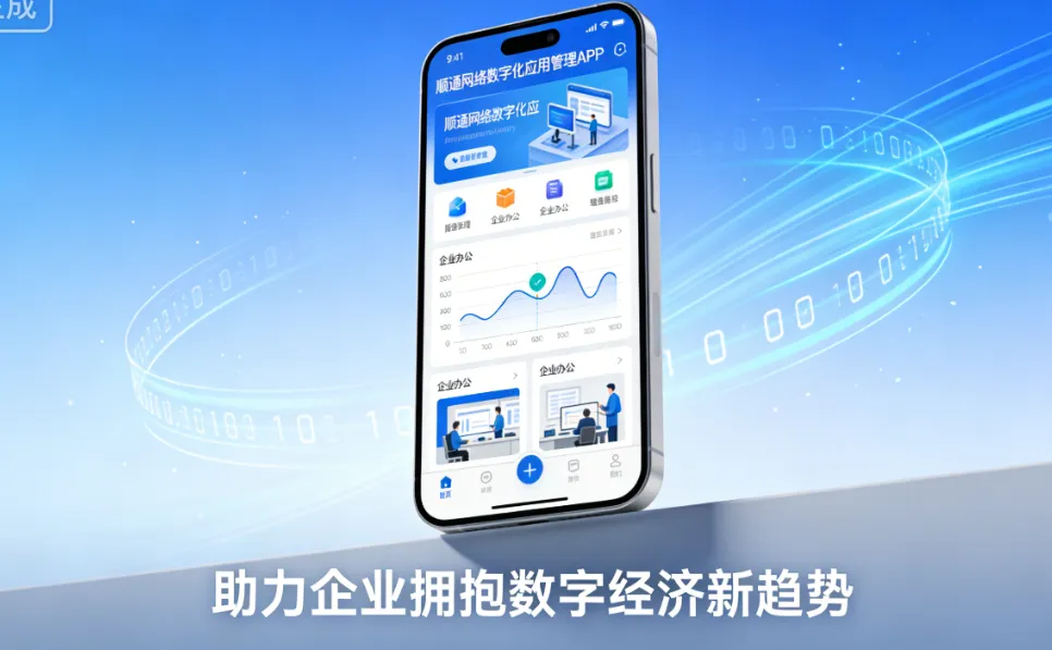 顺通网络数字化应用管理 APP，助力企业拥抱数字经济新趋势