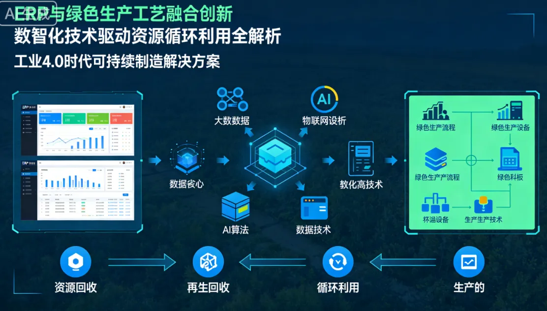 ERP与绿色生产工艺融合创新 数智化技术驱动资源循环利用全解析