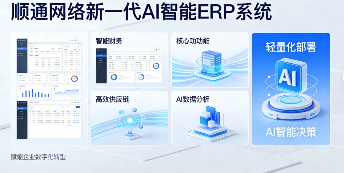 顺通网络新品发布:AI赋能ERP系统 助力中小企业数字化转型提质增效