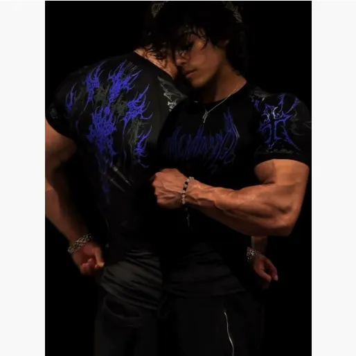 Breathedivinity 2025 男士健身衣 短袖运动健身速干紧身衣