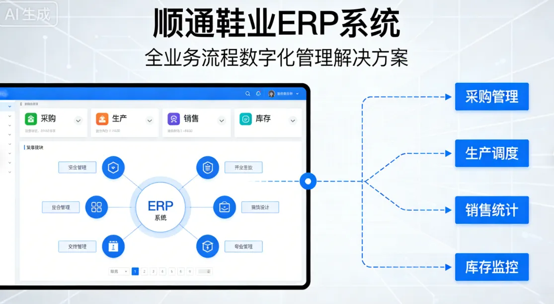 顺通鞋业ERP系统 - 全业务流程数字化管理解决方案